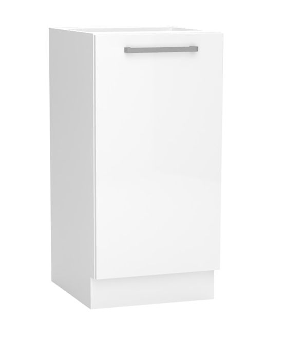 Meuble bas de cuisine avec 1 porte coloris blanc - longueur 30 x profondeur 46 6 x hauteur 82 cm Meuble bas de cuisine avec 1 porte coloris blanc - longueur 30 x profondeur 46 6 x hauteur 82 cm