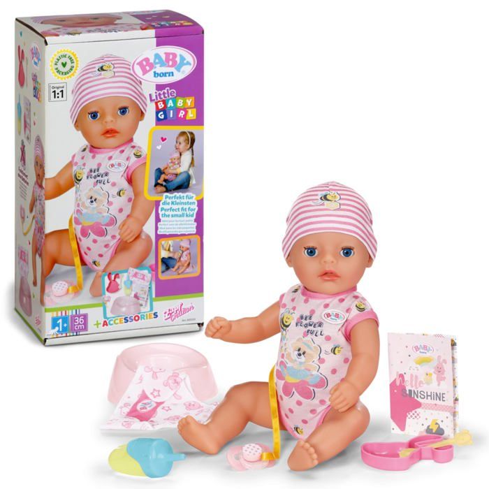 Poupon BABY BORN Little Magic Girl 8 fonctions 7 accessoires 36cm Dès