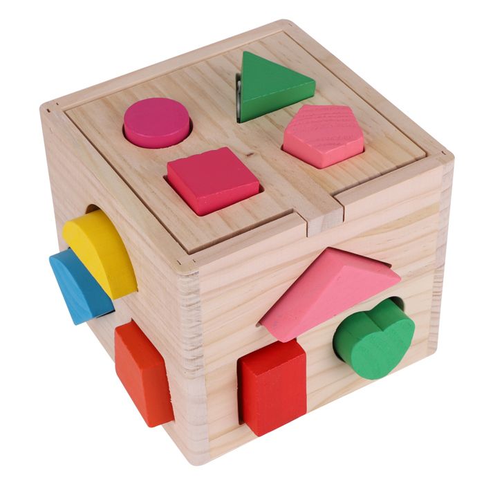 13 Trous Jeu de Construction de Blocs Formes Géométriques Jouet Éducatif Précoce pour Bébé