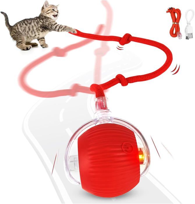 Comparer les prix de Jouet Interactif Pour Chat, Jouet Pour Chat Jouet Électrique Pour Chat Balle Interactive Chat Jouet Pour Chat Chase Mate Balle Qui