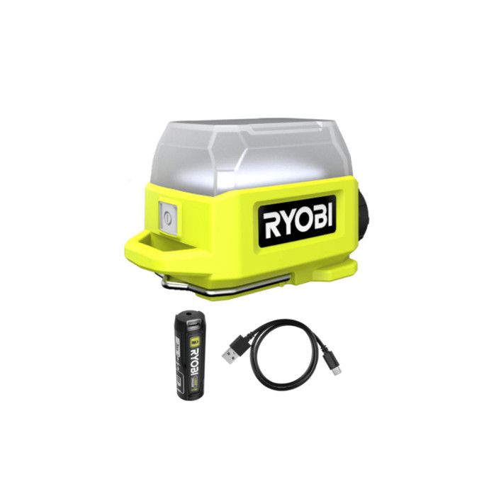 Pack RYOBI 4V Lanterne RLA4-0 - 250 lumens - 1 Batterie 30Ah - Câble USB