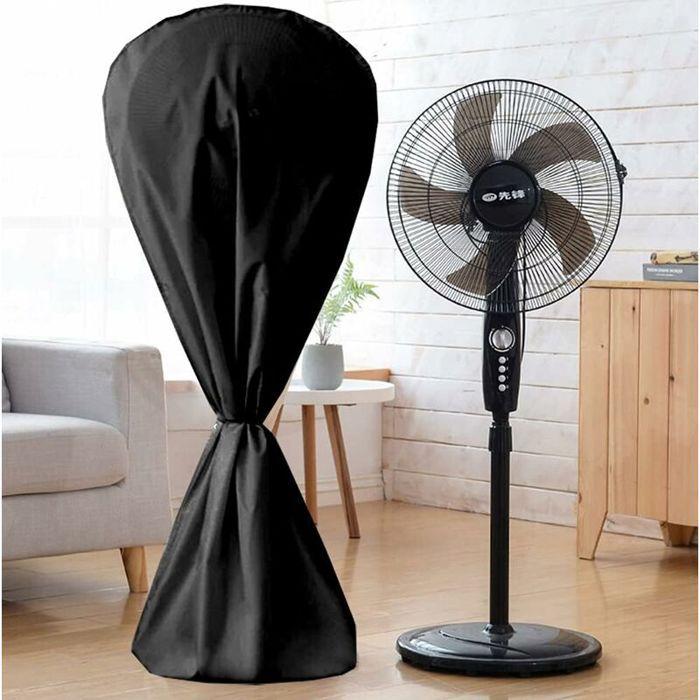 Housse ventilateur imperméable eaupoussière pour intérieurextérieurProtection anti-UV noir universelle pour tous modèles - Xvx