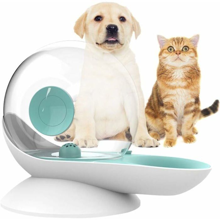 Comparer les prix de Distributeur deau pour chat et chienabreuvoir à gravité en forme descargotfontaine automatiquevert YYV