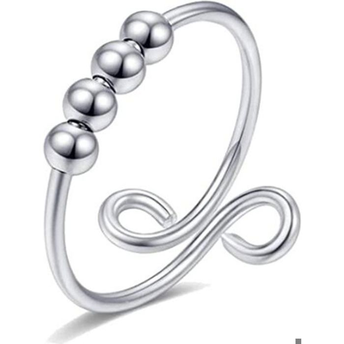 Bague Anti Stress Femme Fidget Spinner Tournesol Marguerite Réglable Bague Anti Stress Femme Fidget Spinner Tournesol Marguerite Réglable