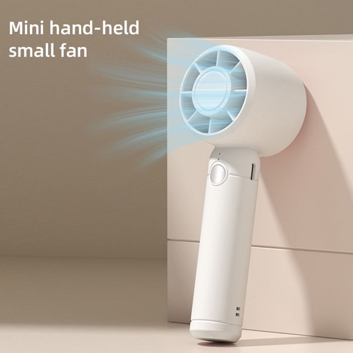 Mini ventilateur USB rechargeable 2025 portable pour bureau voyage camping extérieur blanc - No Brand