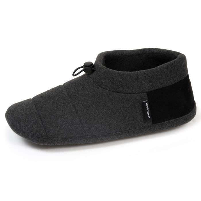 Chaussons Mules Homme Isotoner - Polaire Douce, Semelle Gomme Souple Antidérapante Taille 42
