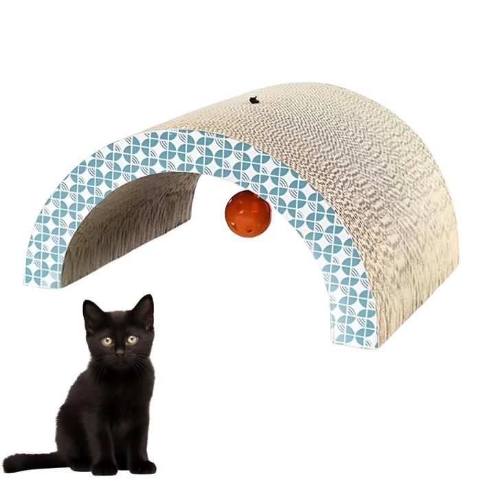 Comparer les prix de Arbre à chat - NIKCORP - Tunnel et pont - 34.5x17.5x20 cm - Écologique - Multicolore