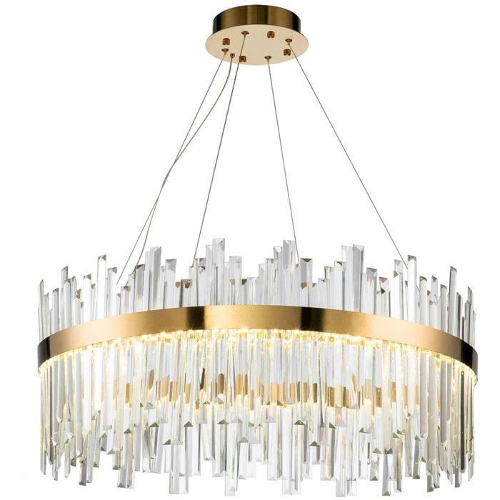 Lampe Suspendue De Plafond Toolight App1515-Cp60 Lampe Pendante Au Plafond Or Brosse 60 X 60 X 90 Cm