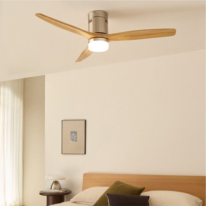 Ventilateur de plafond - Create - WIND CALM NATURAL WOOD - Silencieux - Bois - LED 3 températures - Create