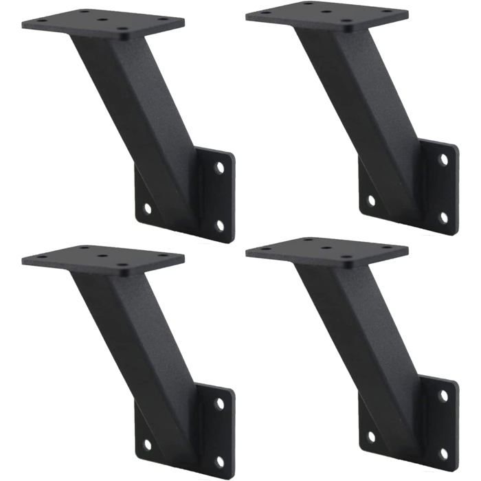 Supports Muraux Pour Skateboard - Lot De 3 Ou 4 En ABS Noir - Économie D'espace, Facile à Installer