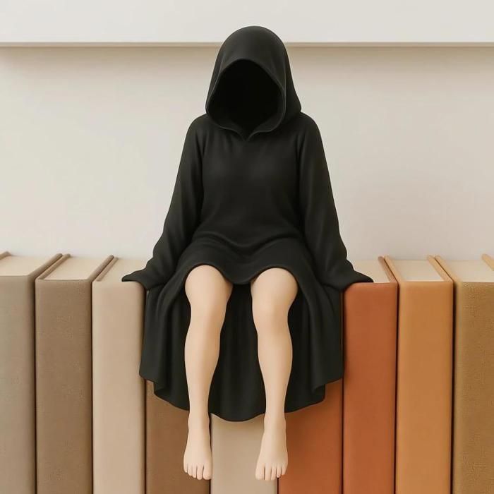 Objet décoratif - XVX - Statue Reine de la Robe Noire - Impression 3D - Halloween - 12x6 5x4cm