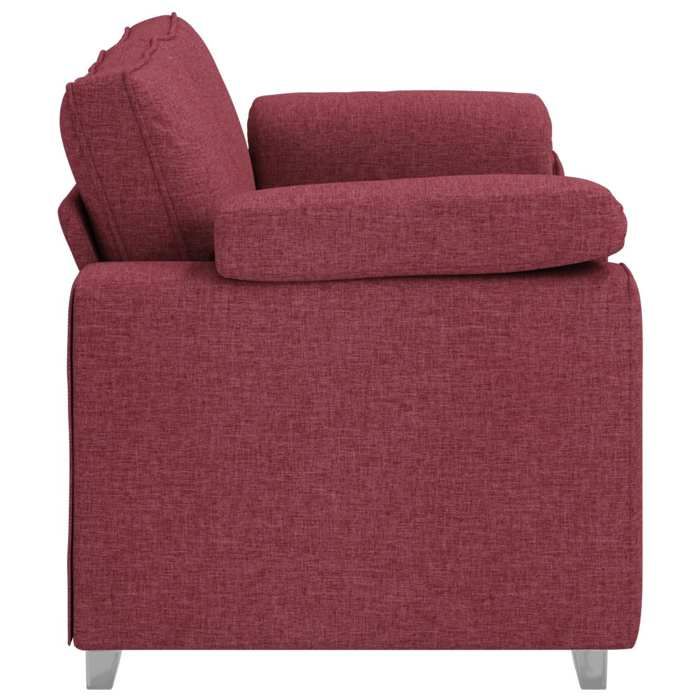 Rouge SOFA - PHSH - Canapé 140cm - 2 places - Bordeaux tissu C218
