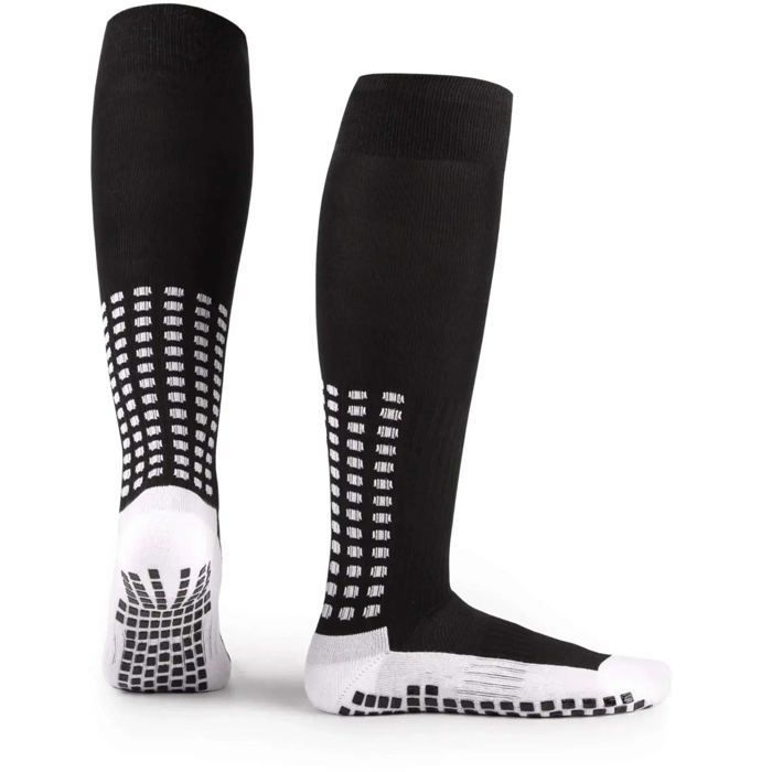 Chaussettes grip football - Genou - Noires - LUX - Noir Chaussettes grip football - Genou - Noires - LUX - Noir