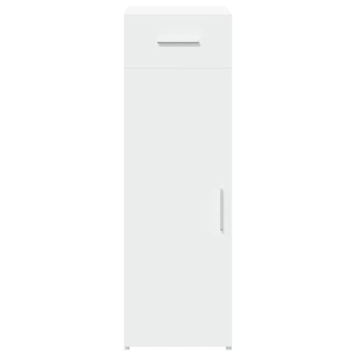 (15406)Commode - contemporain - Buffet rangement - blanc 30x425x93 cm bois dingénierie poid:19.8 kg
