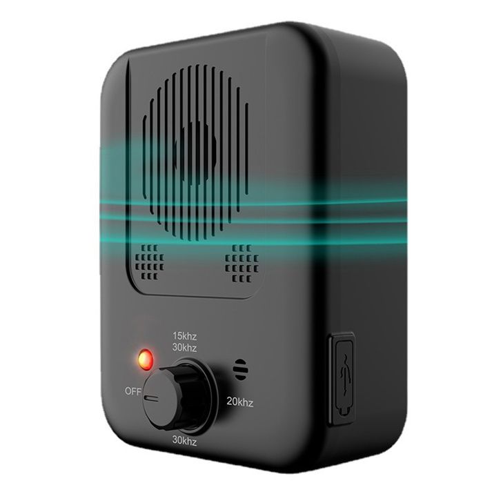 1 Dispositif anti-aboiements à ultrasons étanche IPX4 automatique portée 15m pour chiens intérieur extérieur .