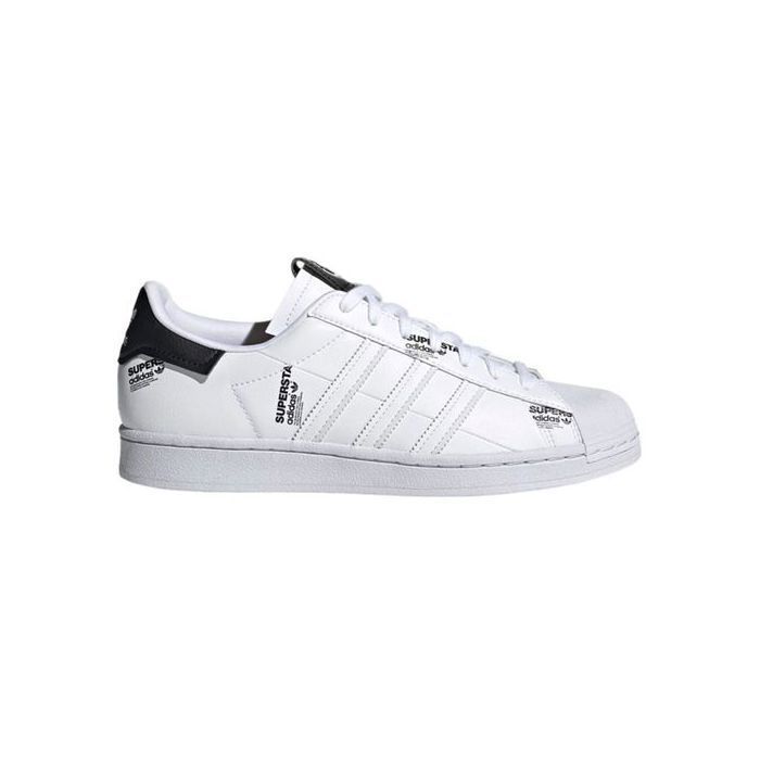 Baskets Adidas Superstar pour hommes sportives blanches 40 2/3
