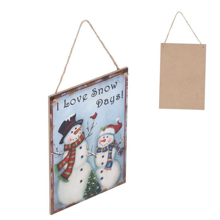 Qiilu Signe Mural De Noël Image De Noël, Applique Murale D'intérieur Assiette De Noël Pour L