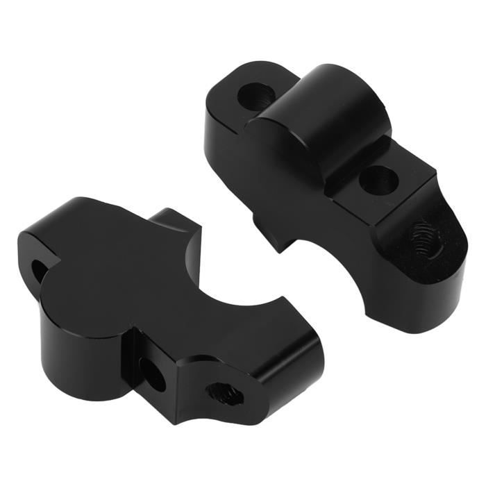 LetCart Rehausseur De Guidon Moto Universel 22mm - Releveur Guidon Alliage Aluminium Noir