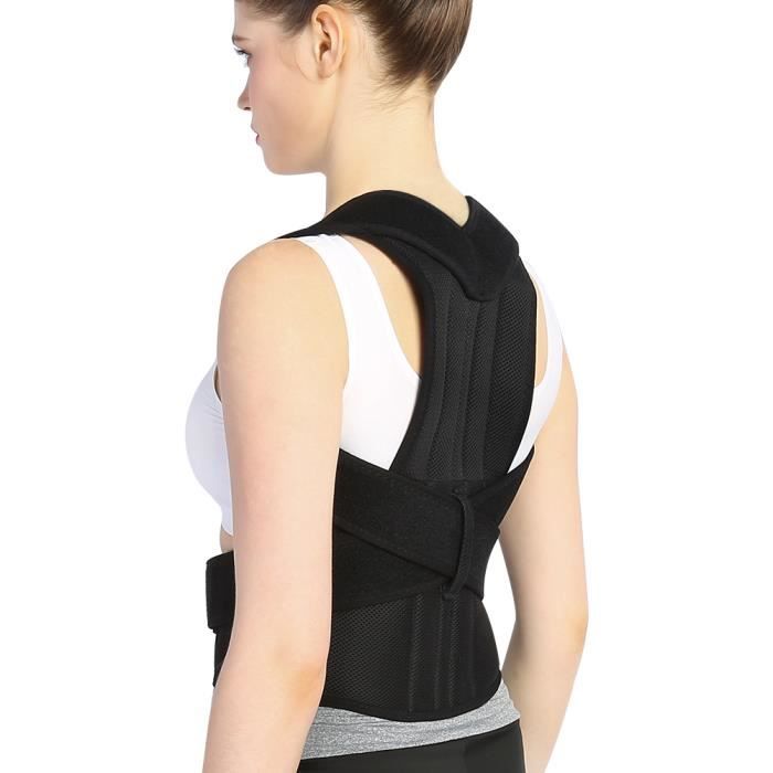 Correcteur De Posture Vertébrale - Support Dorsal Taille M En Nylon Pour Un Maintien Optimal
