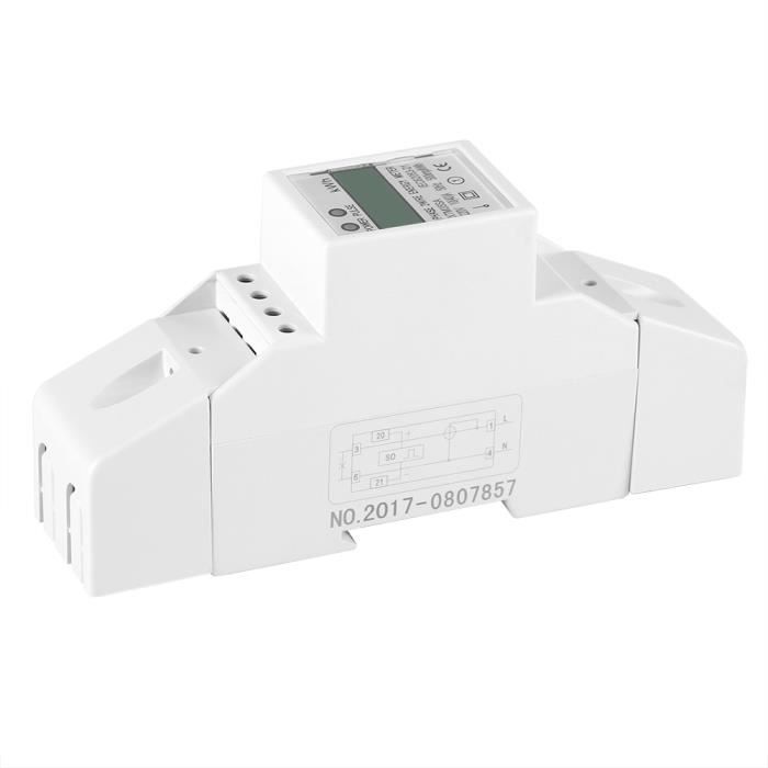 Compteur électrique LCD digital monophasé 10-40A mètre électronique KWh-XIU
