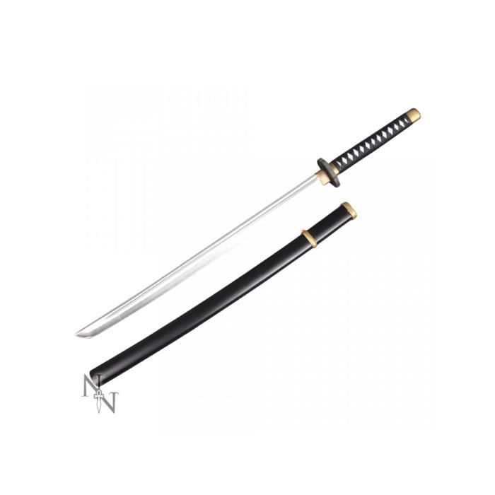 Samurai & Ninjas - Black and White Handled Katana 99cm