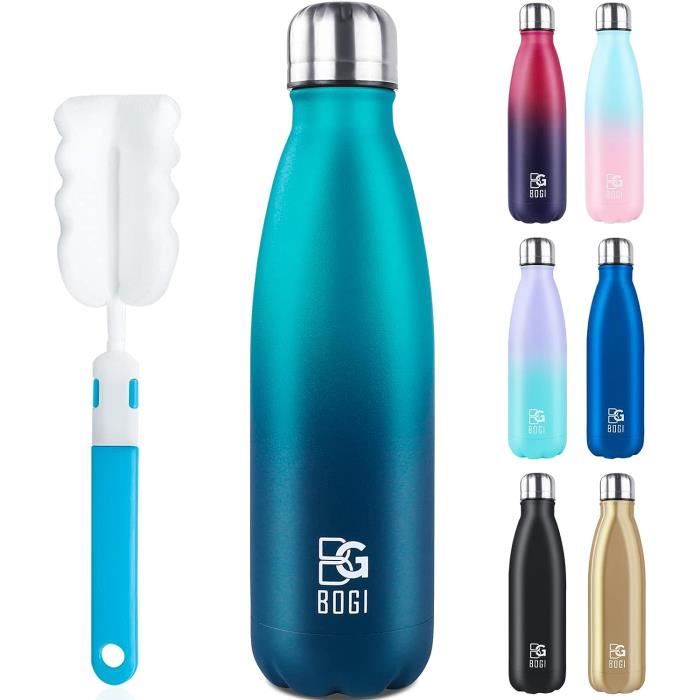 Insulated Water Bottle Double Wall Vacuum Stainless Steel Bottle Leak ...