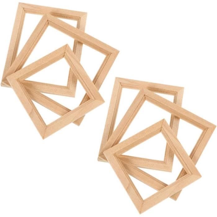 Lot De 6 Cadres à Broder Ronds En Bambou + 16 Aiguilles - Cerceaux Réglables Pour Broderie, Art Et Décoration