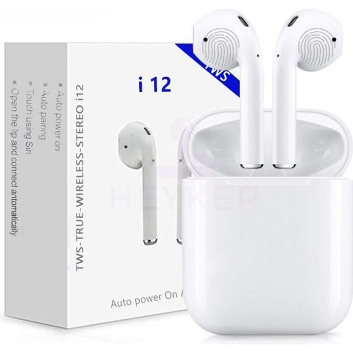 Oreillette bluetooth i12 clearance