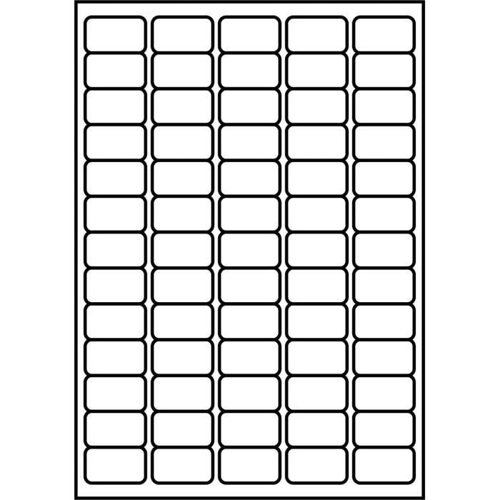 6500 Étiquettes Adresse Autocollantes - Format A4, 65 Par Feuille - Adhésif Permanent Pour Envois
