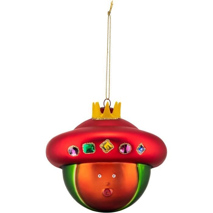 Boule De Noël Alessi Asinello Verre Soufflé - Décoration Sapin Multicolore