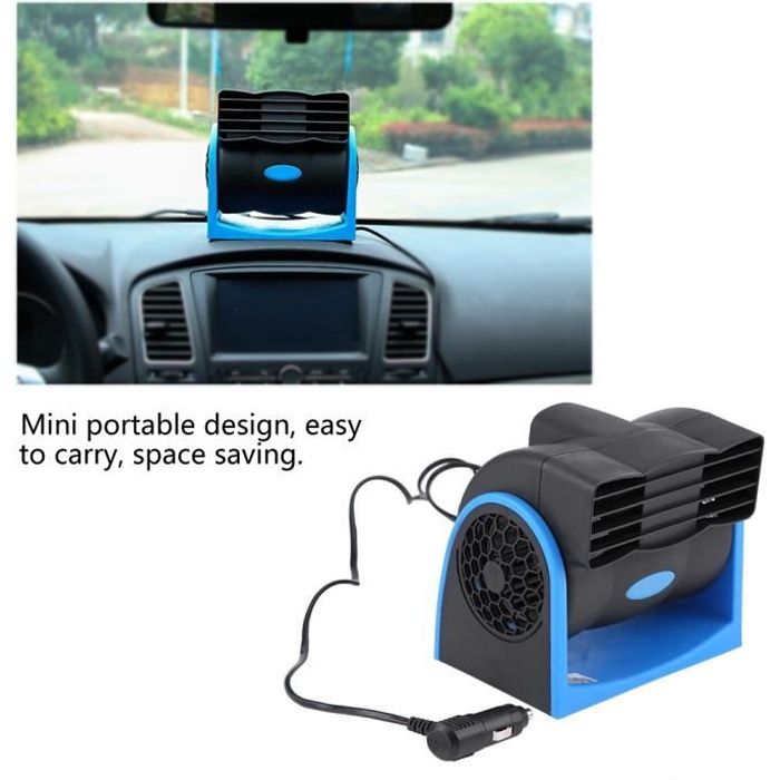 12V Mini climatiseur de Refroidisseur d'air silencieux de vitesse réglable de ventilateurvéhicule automatique de voiture -YES