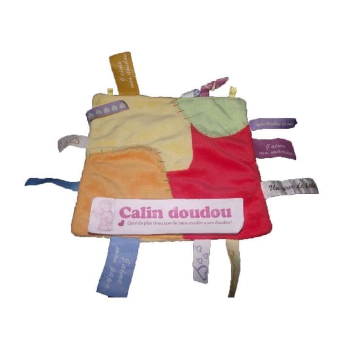 Doudou Un Reve De Bebe Carre Mouchoir Vert Jaune Orange Rouge Etiquette J Aime Maman Papa Cdiscount Puericulture Eveil Bebe