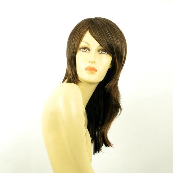 Perruque Synthétique Femme Coline 2 Brun Foncé Mi-longue - Neuf Avec étiquettes