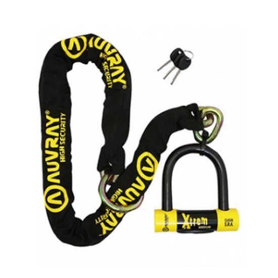 Antivol Chaîne Moto SEFIS 9,5 Mm X 2 M – Acier Trempé, Cadenas Avec Couvercle, 3 Clés - 2