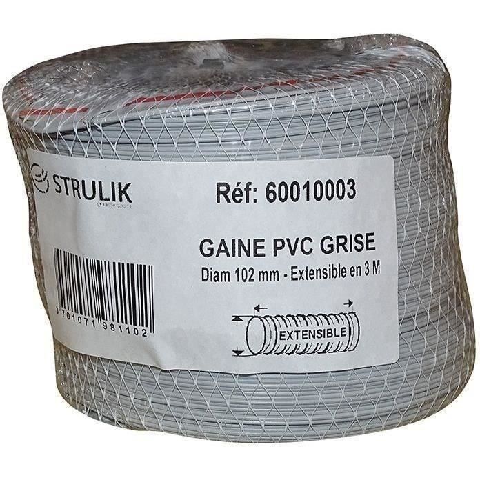 AUTOGYRE - Gaine souple PVC filet Ø100mm 3ml
