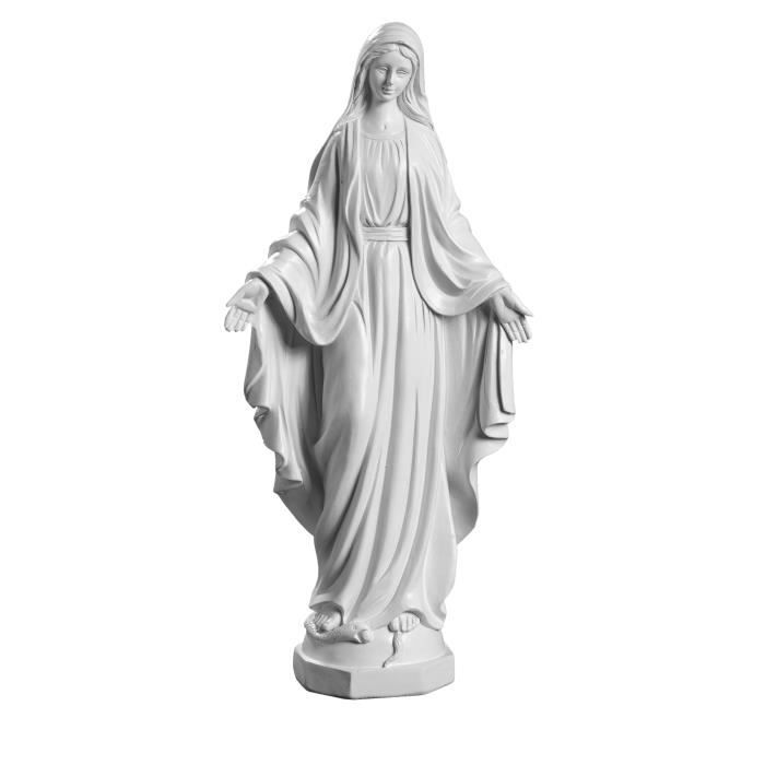 Figurine décorative de la Vierge Marie Blanc Statue en résine de 30,5 cm 30,5 cm Cadeau religieux catholique 