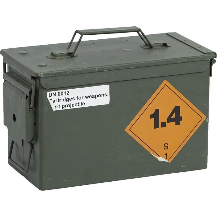 Caisse à munitions 4API boîte de rangement de 30,5 x 19 x 15 cm