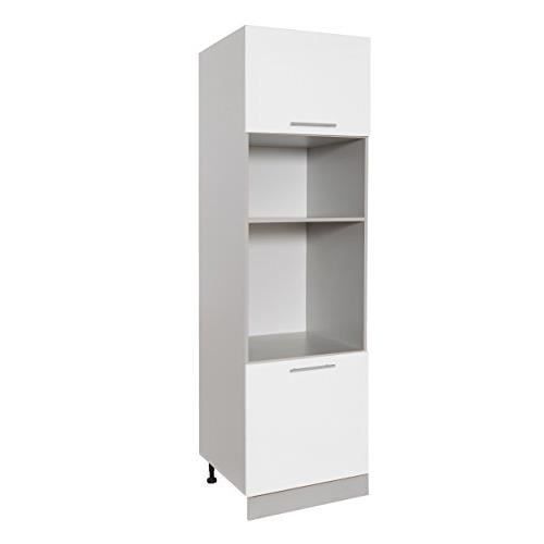 Easy Cuisine Element Colonne Four Et Micro Onde 60cm Blanc Laque