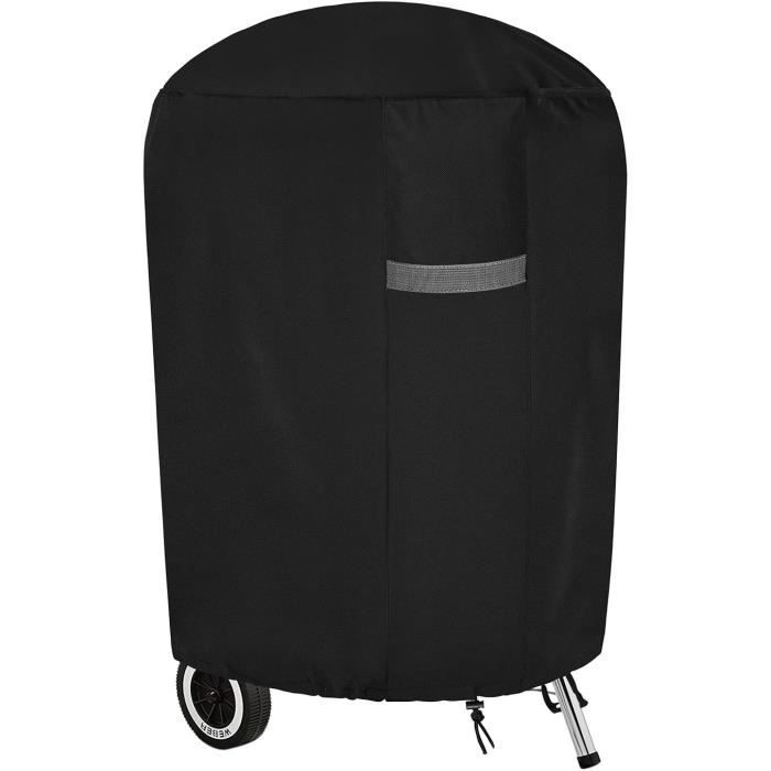 Housse Pour Barbecue Rond Ø70 X H75 Cm - Polyester 600D étanche & Anti-UV - Terre Jardin - 10
