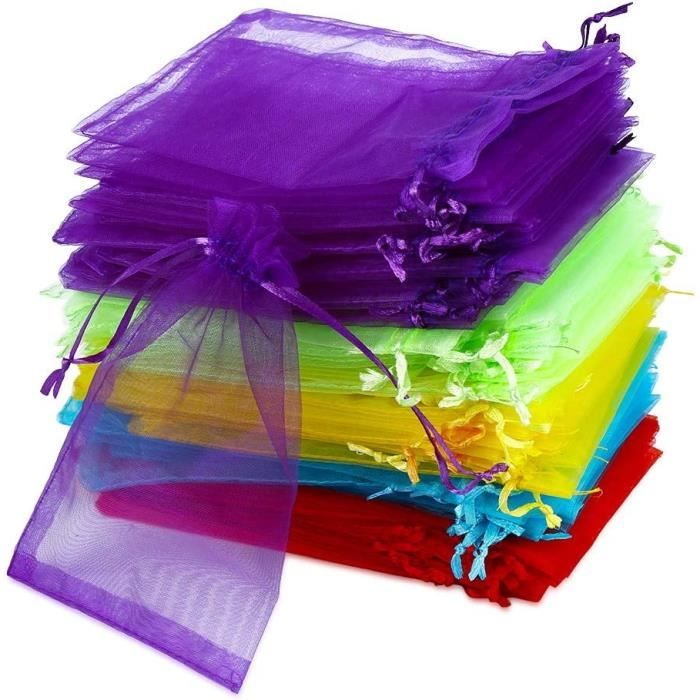 Sachet 100 Pi ces Petits Sachets Organza 10 X 15 Cm Sacs Cadeaux
