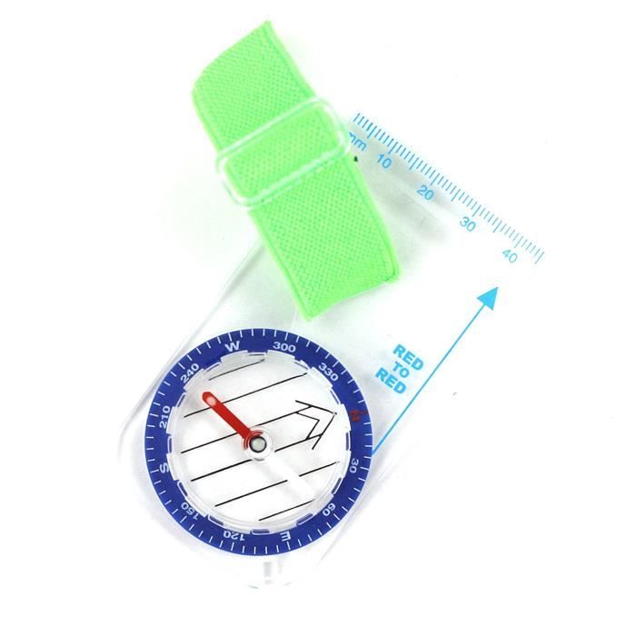 NFELIPIO Boussole magnétique directionnelle en acier inoxydable pour camping en plein air