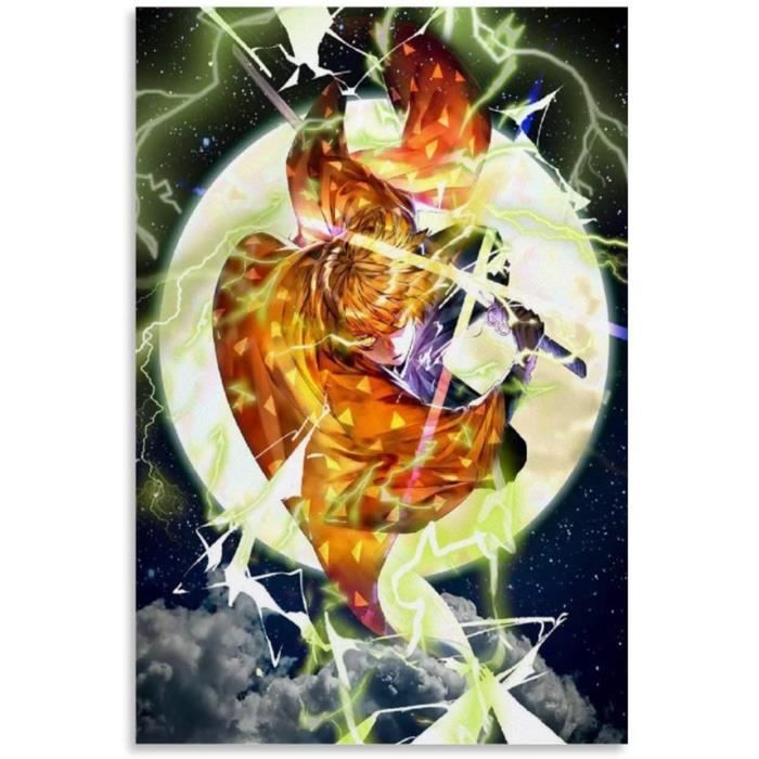 Poster Anime Demon Slayer Agatsuma Zenitsu Thunder Breathing Poster ...