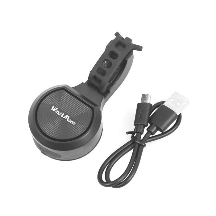 Klaxon De Vélo Lumineux 120 DB - Phare Et Feu Arrière USB Rechargeable - 4 Modes, étanche IPX5 - Pour Vélo, Trottinette, Nuit