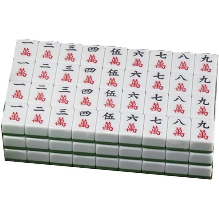 JEU DE MAHJONG Chinois Portable Jeu De Table De Jeu De Version Chinoise Pour EUR 18,41 - FR