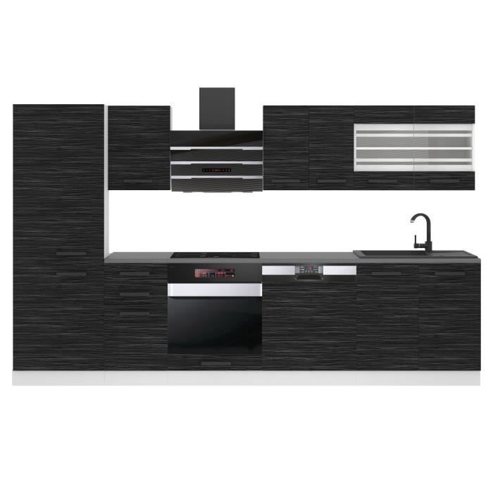 Cuisine Complète - B BELINI GROUP - CINDY - Ébène Royal - 300 cm ...