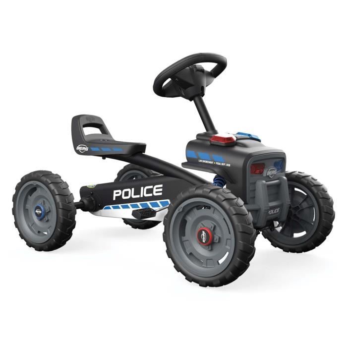 Kart Buzzy Police - BERG - Pour Enfant de 2 à 5 ans - 4 Roues - Poids Max 30 kg