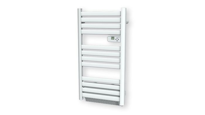 Radiateur sèche-serviette à lames plates + soufflerie 1500W