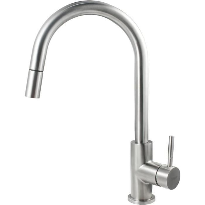 Robinet De Lavabo Rotatif à 360 °, Mitigeur Monotrou For Eau