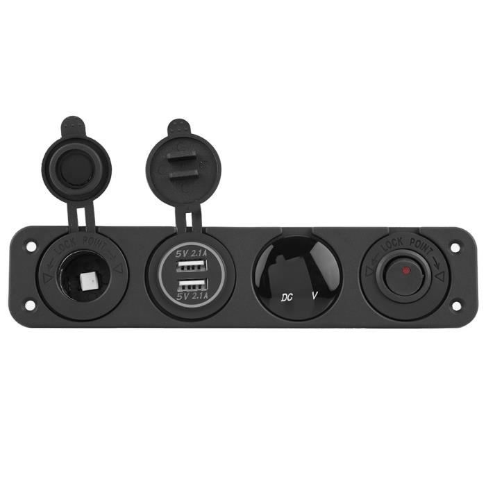 Interrupteur à Bascule Pour Panneau Bateau – 15A 12V – 3 Positions (momentané/arrêt/momentané) – Alliage Aluminium – Pour Treuil, Yacht