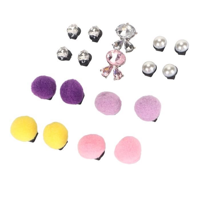 Clips De Chaussures Décoratifs Clips À Chaussures Élégants En Strass, 18 Pièces, Boucles